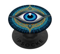Un Globe oculaire Mauvais œil PopSockets PopGrip Adhésif