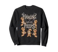 Un Golden Retriever accroché à Son Meilleur ami en Toile d'araignée Sweatshirt