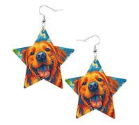 Un Golden Retriever Drôle Sous Le Soleil Boucles D'Oreilles Légères Pendantes Tendance Boucle D'Oreille Pour Fête Des Mères Quotidien Femme