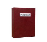 Un grand album photo classique de 6 pouces pouvant contenir 200 photos, adapté au stockage et à la collection souvenirs familiaux en voyage Pour Fourniture(Red)