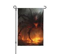 Un grand drapeau de jardin de printemps araignée - Décoration extérieure vibrante pour votre porche, cour et terrasse - Parfait pour le printemps, l'été et toute l'année 71,1 x 101,6 cm