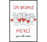 Un grand MERCI pour cette année: Cadeau Maîtresse, Maître, ATSEM, Nounou, Directeur et Directrice d’école, AVS et AESH | To do list et carnet de notes ... fin d’année, anniversaire, Noël ou retraite