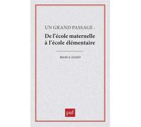 Un grand passage : de l'école maternelle à l'école élémentaire Bianka Zazzo (Auteur)