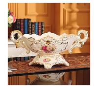 Un grand plat de fruits, Présentoir à fruits, bol, noix en céramique binaurale haut de gamme, assiette secs, collations, plateau service bonbons