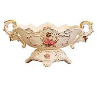 Un grand plat de fruits, Présentoir à fruits, bol, noix en céramique binaurale haut de gamme, assiette secs, collations, plateau service bonbons