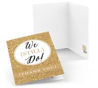 Un grand point de bonheur, nous le faisons toujours - 50e anniversaire de mariage - Cartes de remerciement (8 unit s)