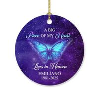 Un Gros Morceau De Mon Cœur VIT Au Paradis Christmas Hanging avec Ficelle Sapin Décoration D'Ornement De Noël Céramique Décoration De Noël À Suspendre