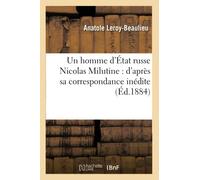 Un homme d'État russe Nicolas Milutine