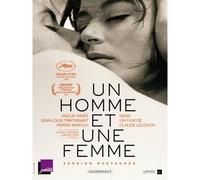 UN HOMME ET UNE FEMME Affiche Cinéma Originale ROULEE Petit format 53x40cm Movie Poster Claude Lelouch