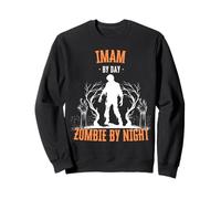 Un Imam Le Jour, Un Zombie la Nuit, Un Halloween drôle et Effrayant Sweatshirt