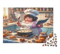 Un Incident culinaire chez Un Chef Puzzle 1000 Pièces Papier recyclé pour Adultes Puzzle pour Adultes Impossible Difficile Stimulant Jeu Familial Amusant Excellente idée Cadeau 52x38cm/1000pcs