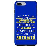 Un Infirmier de Bloc Heureux Le Lundi S'appelle Un Retraité Coque pour iPhone 7 Plus/8 Plus