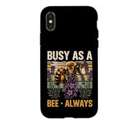 Un Jardin de Lavande Toujours occupé comme Une Abeille Coque pour iPhone X/XS