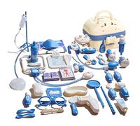 un jeu de doctorplay- Fint doctorsetfor Kids With Suitcase Design - Role playSet, Kids doctorPlayset, doctorFinge Play, Multifonctionnel, éclairage et son pour le faux jeu