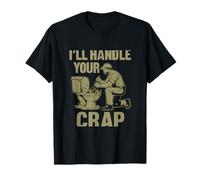 Un jeu de mots amusant de plombier, je m'occuperai de vos saloperies T-Shirt