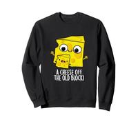 Un Jeu de Mots drôle Père Fils de Cheese Off The Old Block Sweatshirt