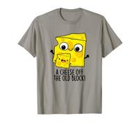Un Jeu de Mots drôle Père Fils de Cheese Off The Old Block T-Shirt