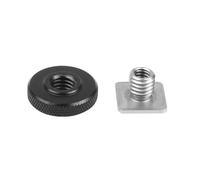 un jeu - vis d'adaptation en acier inoxydable, filetage de 3/8 à 1/4 pouces, monocouche, support de montage pour griffe froide, siège pour caméra DSLR