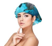 Un joli baiser amoureux des lamantins,Bonnet de nuit en satin réglable en soie pour adulte, bonnet de nuit élastique pour femme