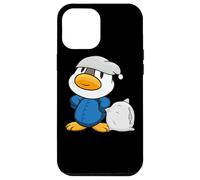 Un Joli Petit Canard avec Un Oreiller et Un Pyjama Coque pour iPhone 12 Pro Max