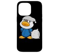Un Joli Petit Canard avec Un Oreiller et Un Pyjama Coque pour iPhone 14 Pro Max