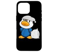 Un Joli Petit Canard avec Un Oreiller et Un Pyjama Coque pour iPhone 16 Pro Max