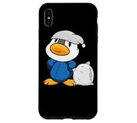 Un Joli Petit Canard avec Un Oreiller et Un Pyjama Coque pour iPhone XS Max