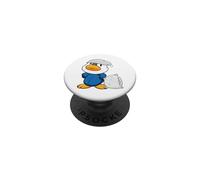 Un Joli Petit Canard avec Un Oreiller et Un Pyjama PopSockets PopGrip Adhésif