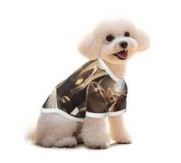Un joli petit chat chien T-shirt vêtements chiot gilet animal de compagnie et débardeur élastique, vêtements pour chiens et chats, pull mignon respirant doux S