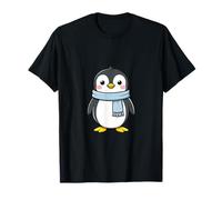 Un Joli Pingouin avec Une écharpe Bleue sur la Glace T-Shirt