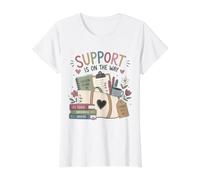 Un Joli Soutien d'appréciation des Enseignants est en Route T-Shirt Graphique avec Valeur, Femme, Blanc, XL