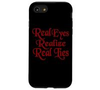 Un Joli Texte Rouge Vif Dit Que Les Vrais Yeux réalisent de Coque pour iPhone SE (2020) / 7/8