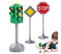 Un jouet de feu : petits feux de circulation, signal de bande zèbre avec lumières et bruits | Modèle d'arrêt de lumière, indicateur de sécurité, jeu de jeux d'anniversaire pédagogiques, jouets pour