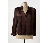 un jour ailleurs vestes femme de couleur marron 48