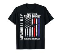 Un Jour commémoratif Que Nous n'oublierons jamais Souvenez-Vous du Drapeau tombé T-Shirt
