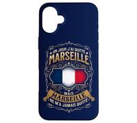 Un Jour J'Ai QUITTÉ Marseille, mais Marseille... Coque pour iPhone 16 Plus