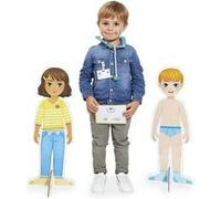 Janod - Un Jour… Le Docteur - Jouet d'Imitation Métier - 51 Accessoires - Grands Personnages 65 cm - Développe l'imagination - Certifié FSC - Dès 3 Ans - J06621