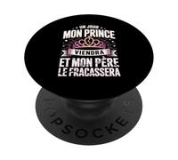 Un Jour Mon Prince Viendra Comique PopSockets PopGrip Adhésif