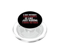 Un Jour sans Jeux vidéo I Have No Idea Funny Gamer PopSockets PopGrip pour MagSafe