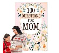 Un journal accompagné pour réflexion, journal et livre de souvenirs pour mamans avec 100 questions personnelles | Livre de souvenirs de qualité supérieure pour femmes, mamans, filles comme cadeau de