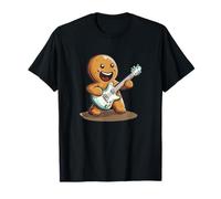 Un Joyeux Jam de Guitare avec ce Costume Bonhomme en Pain d'épice T-Shirt