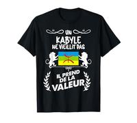 Un Kabyle Ne Vieillit Pas Fierté Homme Berbère T-Shirt