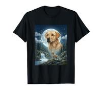 Un Labrador Retriever Hurlant vers la Lune, Un mème Amusant pour Les Amoureux des Chiens T-Shirt