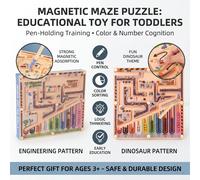 Un labyrinthe magnétique avec une balle roulante, un jouet éducatif pour le développement cognitif, la logique mathématique, la classification, l'éducation de la petite enfance, le développement Magne