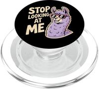 Un Lama drôle, arrête de me Regarder pour Une Blague sur Les Animaux PopSockets PopGrip pour MagSafe