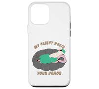 Un Lama drôle Dormant sur Un Pouf, Mon Client Repose sur Votre Honneur Coque pour iPhone 12 Mini