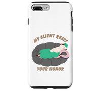 Un Lama drôle Dormant sur Un Pouf, Mon Client Repose sur Votre Honneur Coque pour iPhone 7 Plus/8 Plus