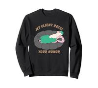 Un Lama drôle Dormant sur Un Pouf, Mon Client Repose sur Votre Honneur Sweatshirt