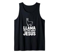 Un Lama Vous Parle de Jésus Un Lamas chrétien drôle Débardeur