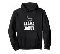 Un Lama Vous Parle de Jésus Un Lamas chrétien drôle Sweat à Capuche